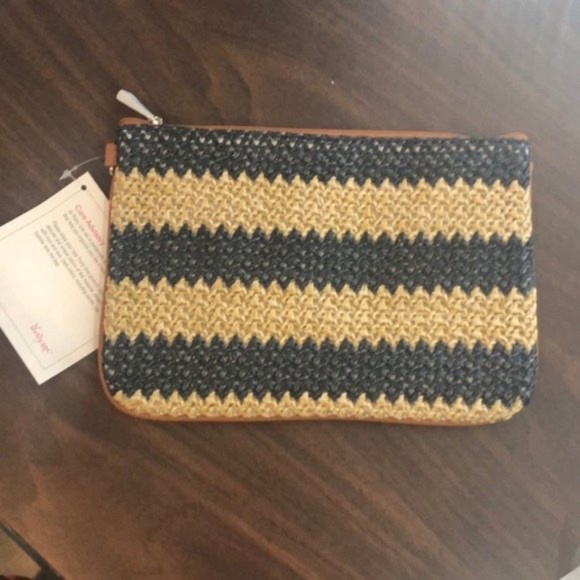 Thirty Tne Rubie Mini Striped Straw NWT - Picture 2 of 3